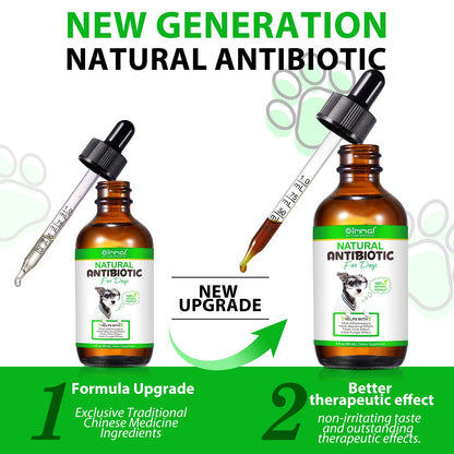 Natural Antibiotic Drops for Dogs, anti Inflammatory | Bacterial | Viral | Fungal, Supports Dog Allergy Relief for All Breeds and Sizes Dogs - 2 Fl.Oz(60 Ml)- 1Pack (Bacon Flavor)