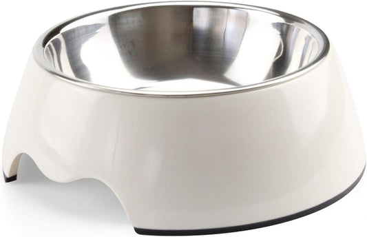 Dog Bowl Stainless Steel Dog Food Bowl Anti-Slip Cat Dish with Removable Dog Water Bowl