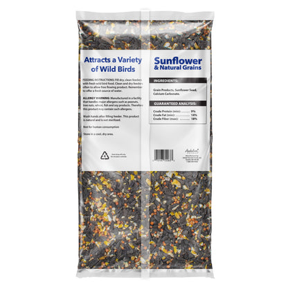 Sunflower & Grains Wild Bird Feed, Dry, 1 Count per Pack, 5 Lb. Bag