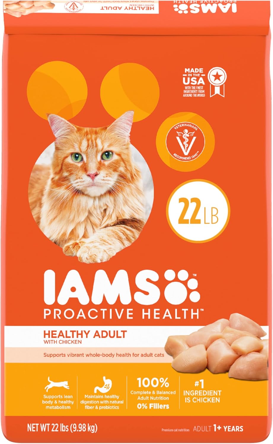 Proactive Health Healthy Adult Dry Cat Food with Chicken, 22 Lb. Bag