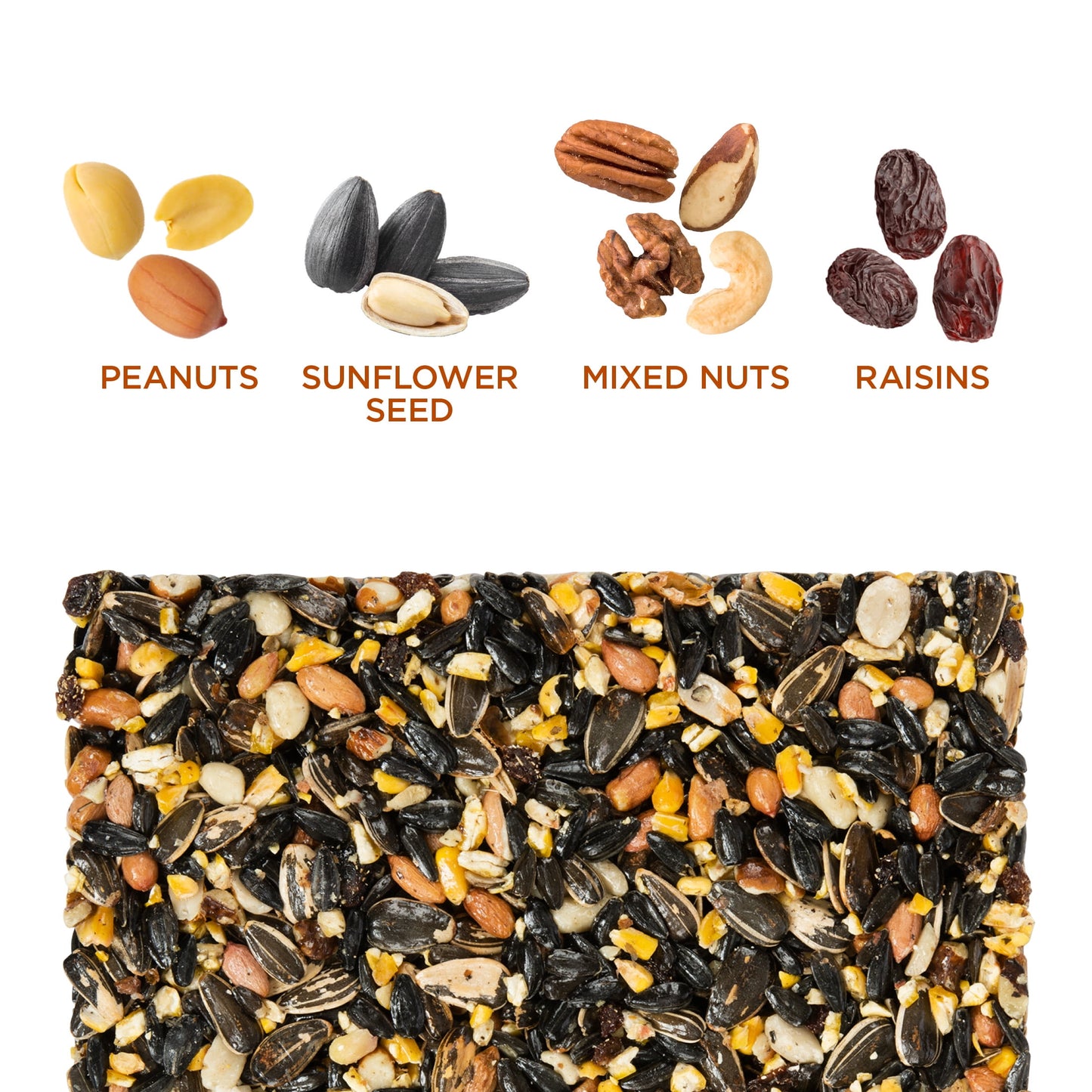 Woodpecker Seed Cake Wild Bird Food, Pressed Seed Block, 24 Oz.