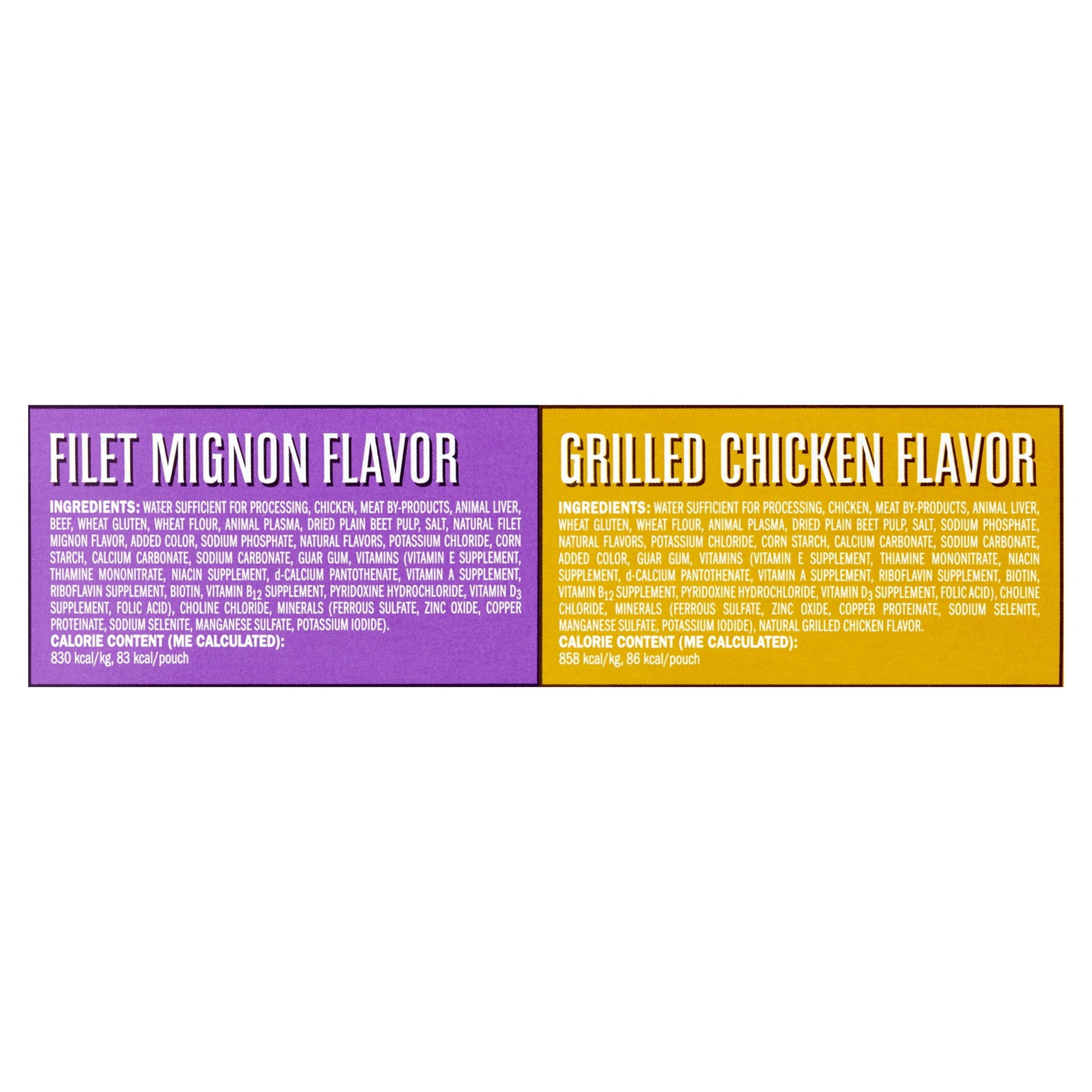 (2 Pack)  Cuts in Gravy Wet Dog Food Variety Pack, Tender Morsels Filet Mignon Flavor and Tender Morsels Grilled Chicken Flavor, 3.5 Oz, 8 Pack