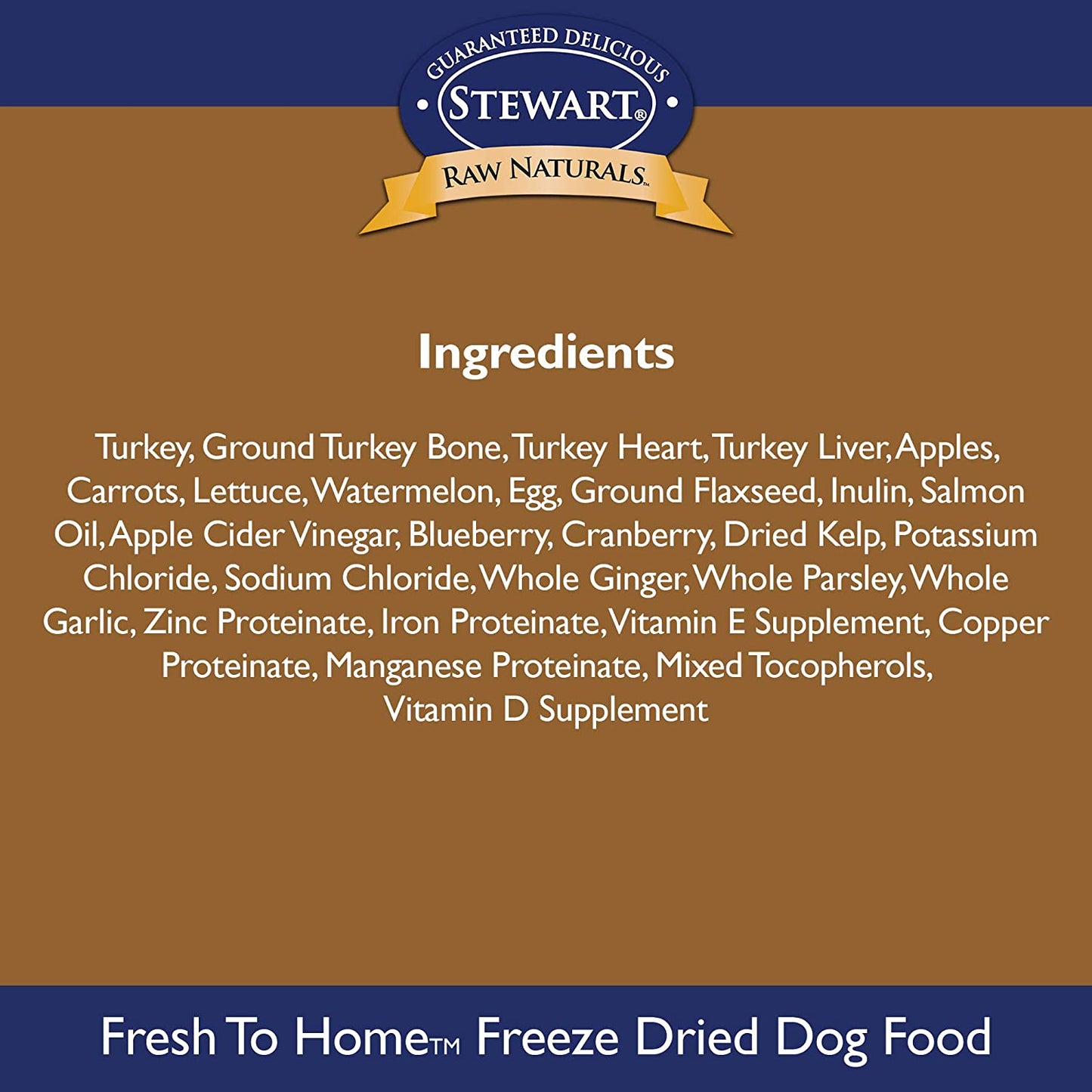 Raw Naturals Freeze Dried Dog Food Grain Free Made in USA with Turkey, Fruits, & Vegetables for Fresh to Home All Natural Recipe, 12 Oz.