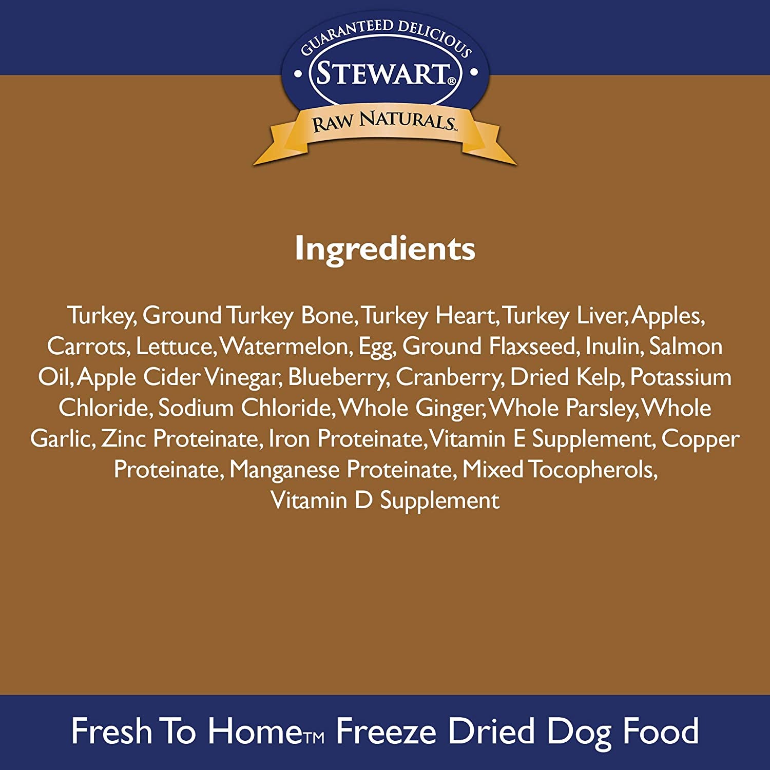 Raw Naturals Freeze Dried Dog Food Grain Free Made in USA with Turkey, Fruits, & Vegetables for Fresh to Home All Natural Recipe, 12 Oz.