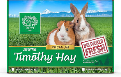 2Nd Cutting Perfect Blend Timothy Hay Pet Food for Rabbits, Guinea Pigs, Chinchillas and Other Small Animals, Premium Natural Hay Grown in the US, 12 LB