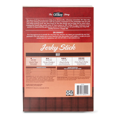 Dog Jerky Sticks Treats, Real Beef Flavor Chews, 50 Oz Pouch (Twin Pack )