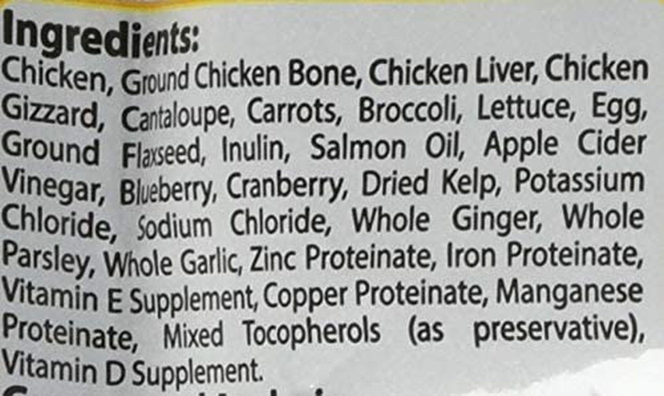 Raw Naturals Freeze Dried Dog Food Grain Free Made in USA with Chicken, Fruits, & Vegetables for Fresh to Home All Natural Recipe, Trial Size