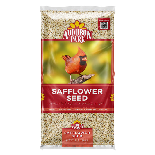 Safflower Seed Wild Bird Food, Dry, 1 Count per Pack, 5 Lb. Bag